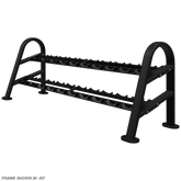 NAUTILUS INSTINCT 2 TIER DUMBBELL RACK (10 PAIR)